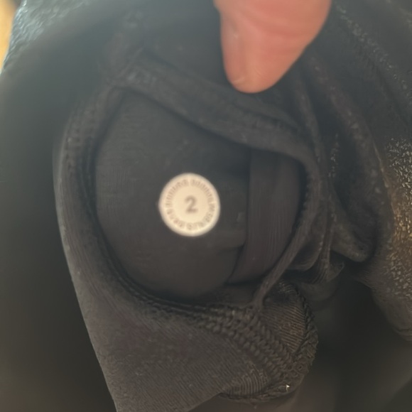 Lululemon Wunder Under *Shine Foil Black - Picture 4 of 4